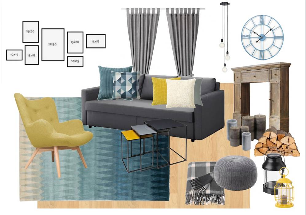 Wohnung. Berlin. Zehlendorf. 2019/Homestyling/ReDesign, NK-Line NK-Line Scandinavian style living room