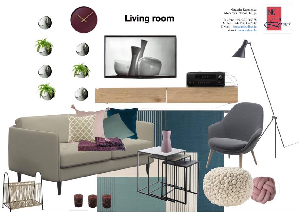 Wohnung. Berlin. Mitte. 2018-2019/ Homestyling/ReDesign, NK-Line NK-Line Living room