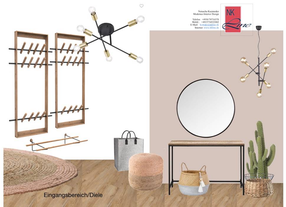 Wohnung. Berlin. Mitte. 2018-2019/ Homestyling/ReDesign, NK-Line NK-Line Коридор