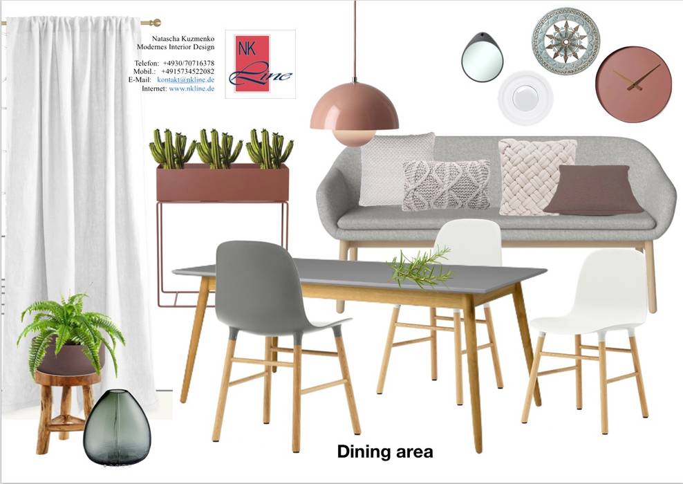 Homestyling/ ReDesign, NK-Line NK-Line Scandinavian style dining room
