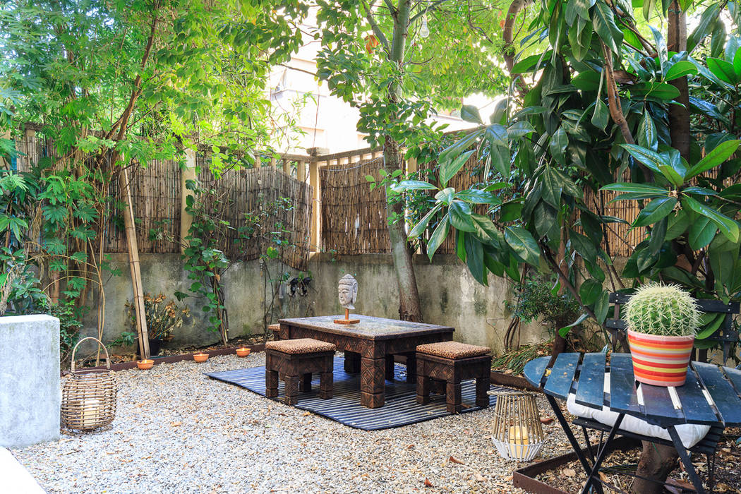 Una casa wellness con giardino zen, Fabio Carria Fabio Carria Zen garden Bamboo Green