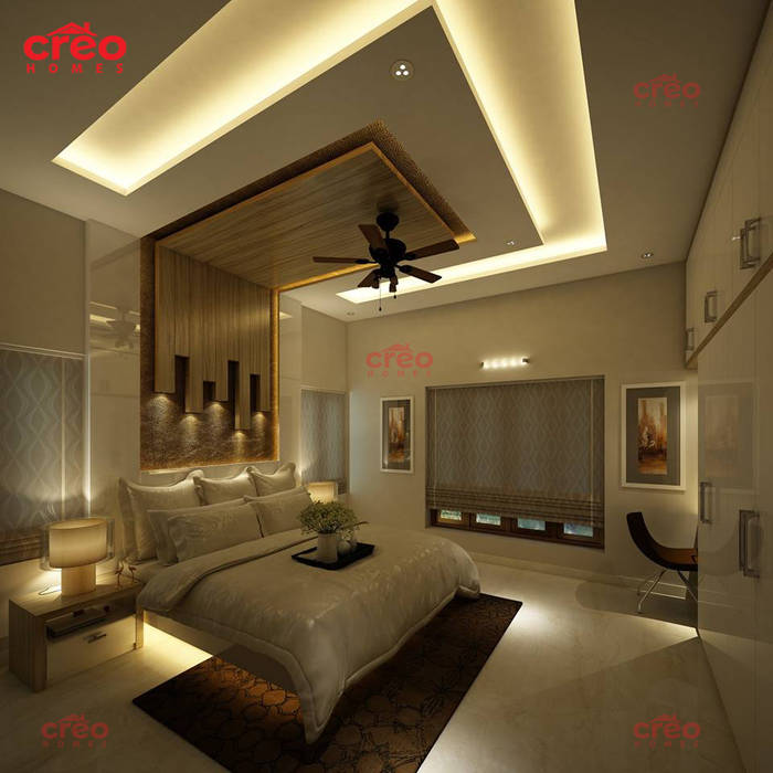 Architects in Kerala, Creo Homes Pvt Ltd Creo Homes Pvt Ltd Asian style bedroom