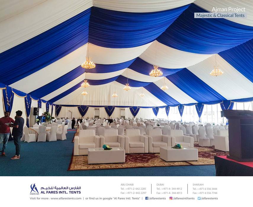 Tents, Event marquees, Temporary structures | Al Fares International Tents, Dubai, Abu Dhabi, Sharjah, Riyadh AL FARES INTERNATIONAL TENTS Commercial spaces Event venues