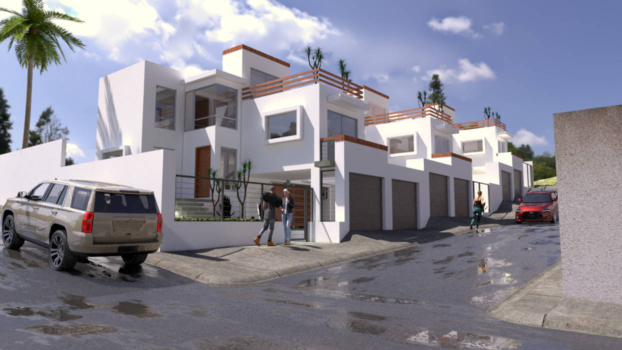 Conjunto Residencial Olivos, Tj. Baja Cal. Mexico, URBAO Arquitectos URBAO Arquitectos Multi-Family house Concrete