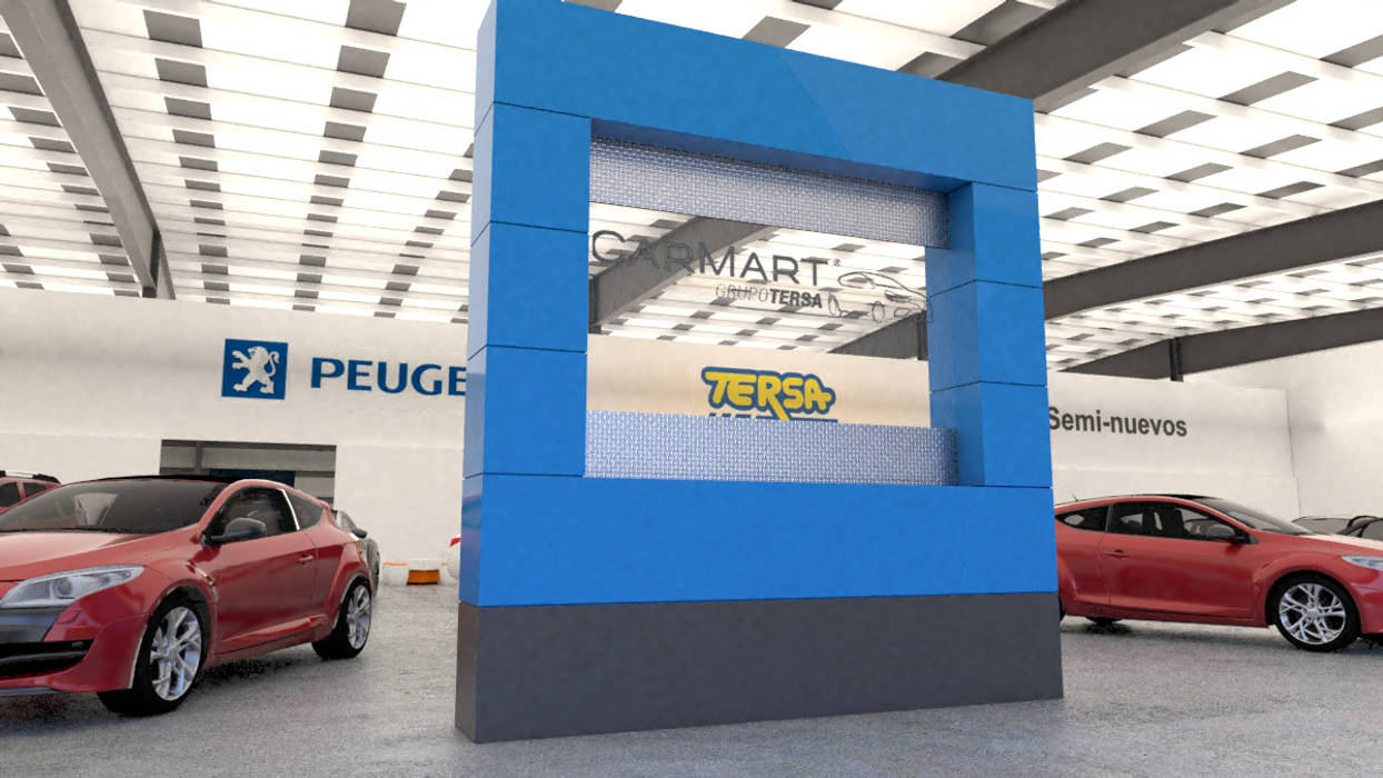 Carmart Renault Peaugeot, Ensenada, Mexico, URBAO Arquitectos URBAO Arquitectos Commercial spaces پلائیووڈ Car Dealerships