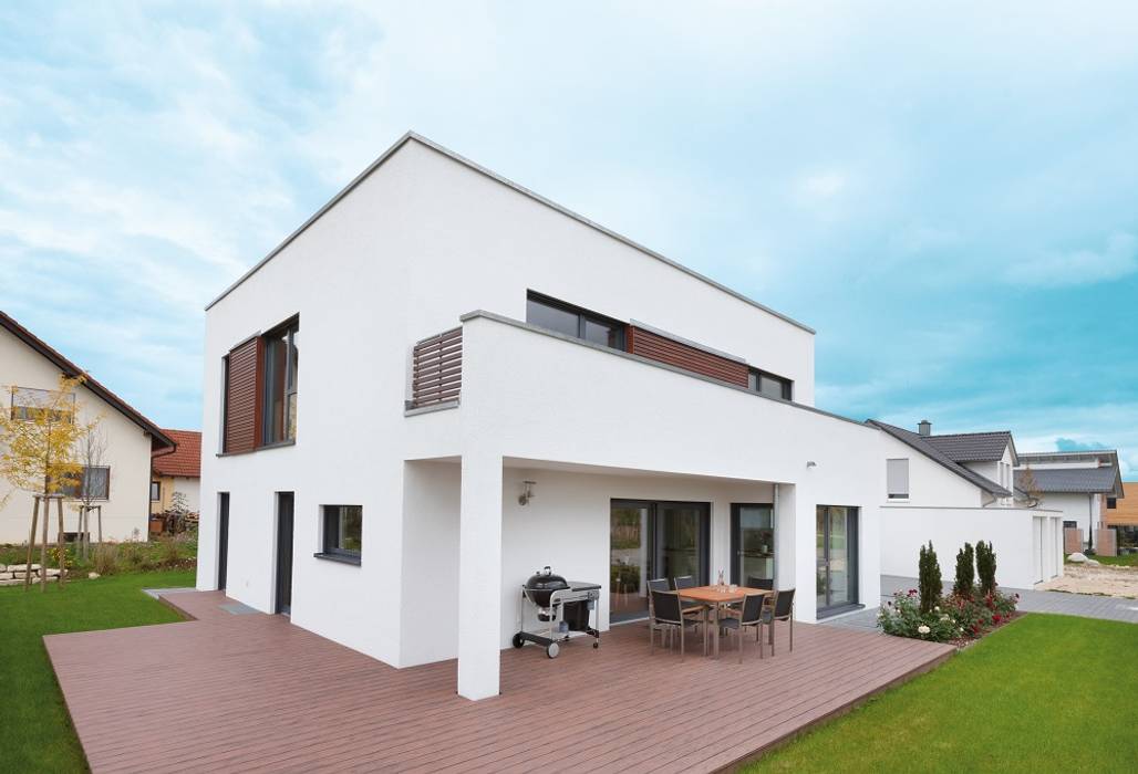 Bauhaus Mit Flachdach Und Dachterrasse Von Talbau Haus Gmbh Modern Homify