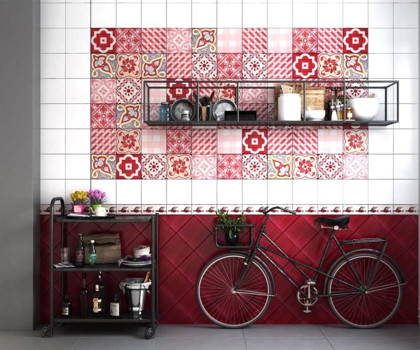 Patchwork: Design colorato che porta gioia, CERAMICHE MUSA CERAMICHE MUSA Dapur Modern