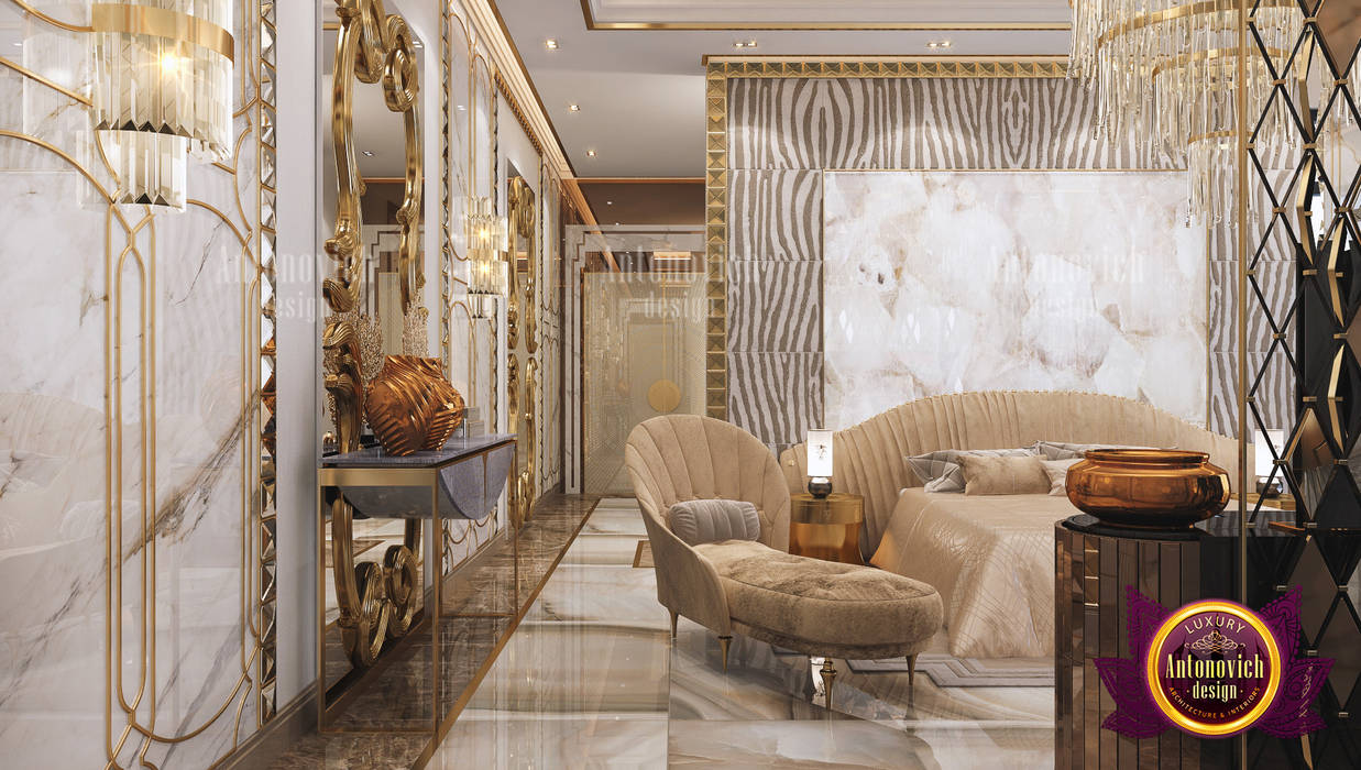 Neat and Stunning Bedroom Interior , Luxury Antonovich Design Luxury Antonovich Design