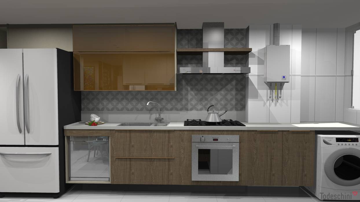 Cozinha, Ana Adriano Design de Interiores Ana Adriano Design de Interiores Unit dapur MDF