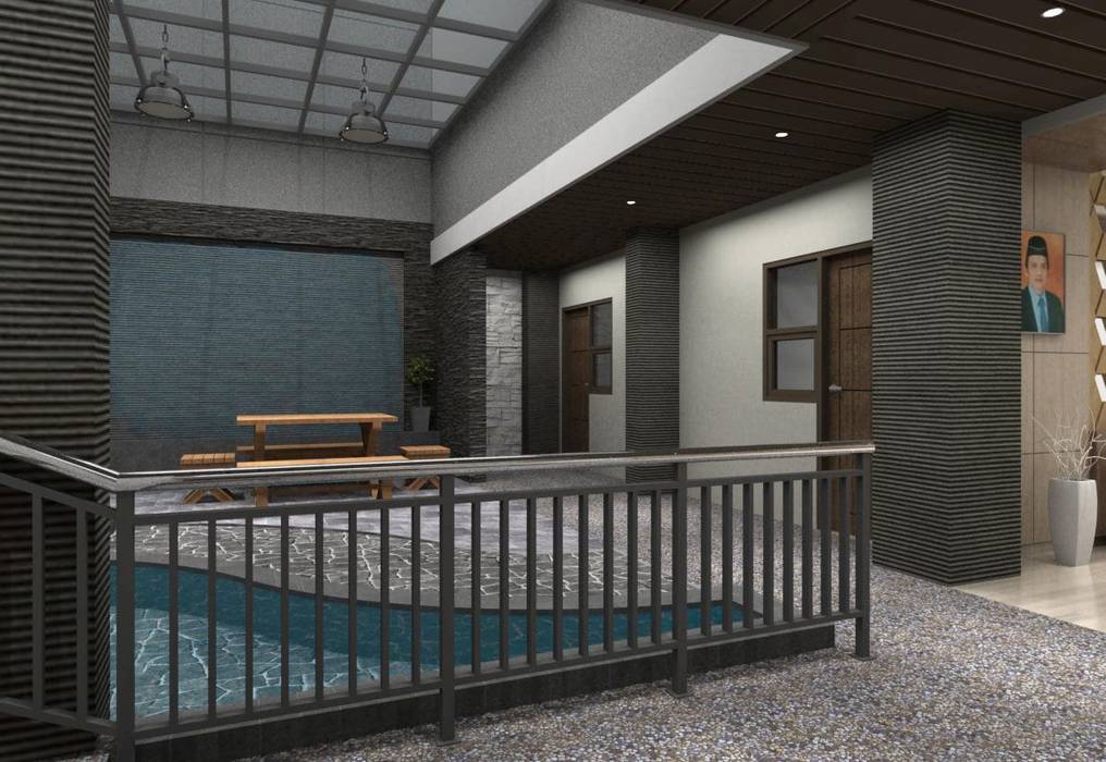 Lobby Guest House Bandung, Maxx Details Maxx Details Kolam Renang Modern Pool