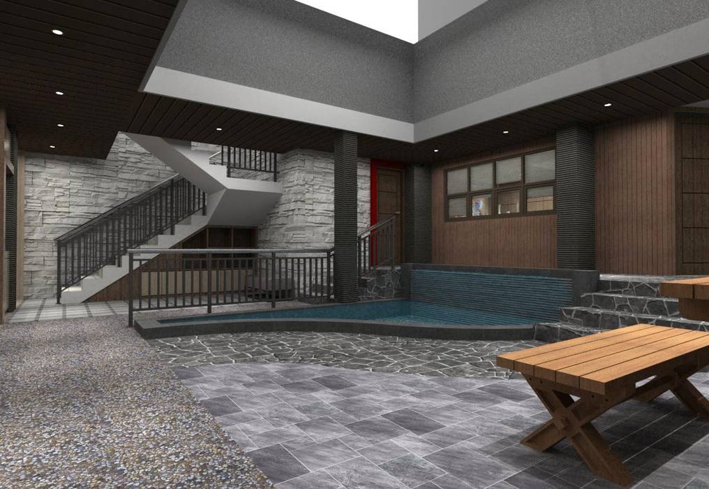 Lobby Guest House Bandung, Maxx Details Maxx Details Kolam Renang Modern Pool