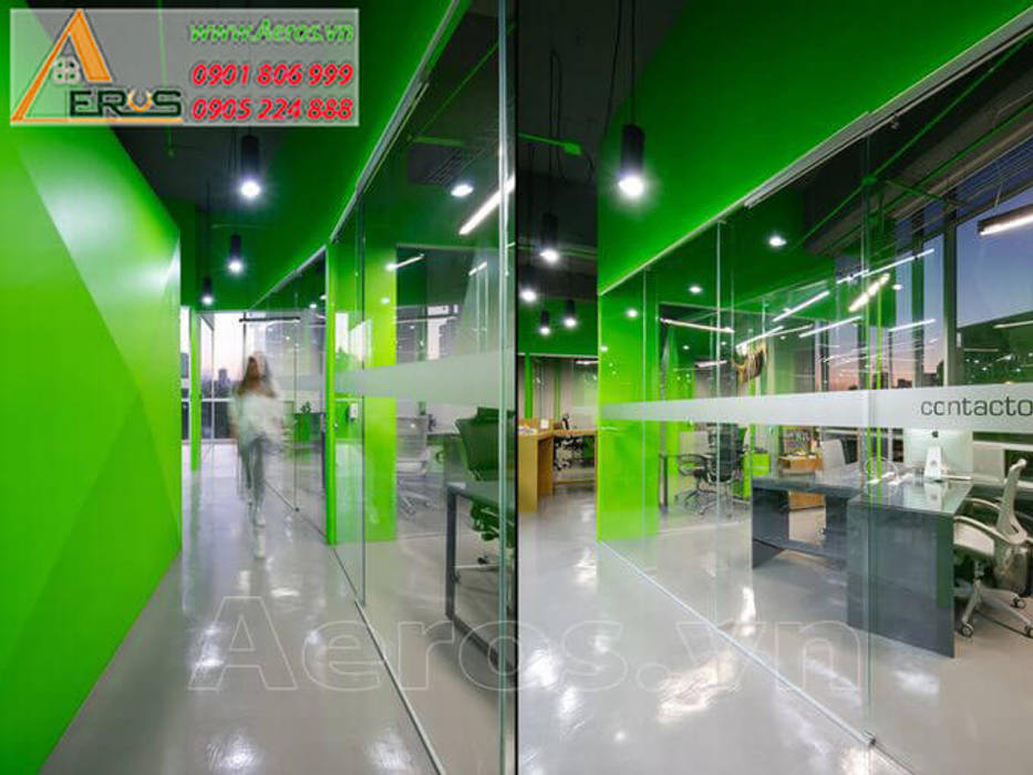 Thiet ke noi that van phong Contactor - Tan Binh, xuongmocso1 xuongmocso1 Commercial spaces Offices & stores