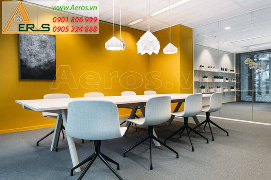 Thiet ke thi cong noi that van phong cong ty CNC - Quan 1, xuongmocso1 xuongmocso1 Commercial spaces Offices & stores
