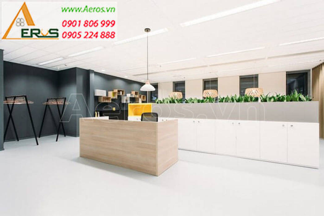 Thiet ke thi cong noi that van phong cong ty CNC - Quan 1, xuongmocso1 xuongmocso1 Commercial spaces Offices & stores