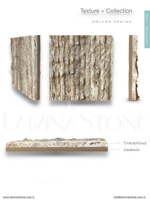 ​LAMINA STONE ® TEXTURES+COLLECTION, Lamına Stone Lamına Stone Rustic style walls & floors Limestone