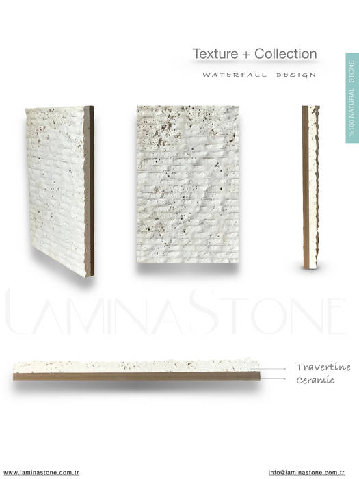 ​LAMINA STONE ® TEXTURES+COLLECTION, Lamına Stone Lamına Stone Rustikale Wände & Böden Kalkstein