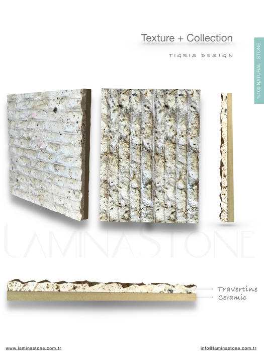 ​LAMINA STONE ® TEXTURES+COLLECTION, Lamına Stone Lamına Stone Rustic style walls & floors Limestone