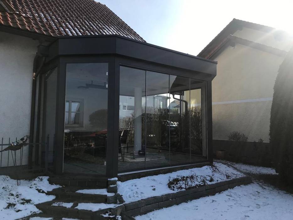 Holz Aluminium Wintergarten Als Anbau An Einfamilienhaus Moderner Wintergarten Von Schmidinger Wintergarten Fenster Verglasungen Modern Holz Holznachbildung Homify