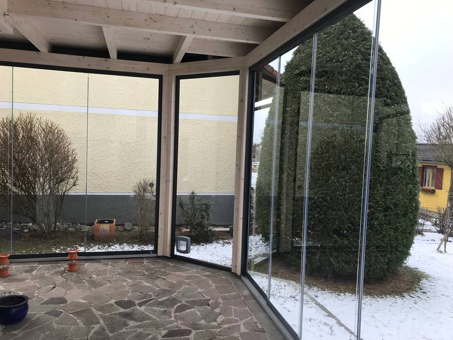 Holz Aluminium Wintergarten Als Anbau An Einfamilienhaus Moderner Wintergarten Von Schmidinger Wintergarten Fenster Verglasungen Modern Holz Holznachbildung Homify