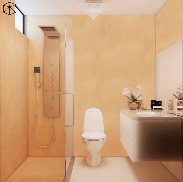 PROYECTO DE INTERIORES, STUDIO ZINKIN STUDIO ZINKIN Scandinavian style bathroom Concrete