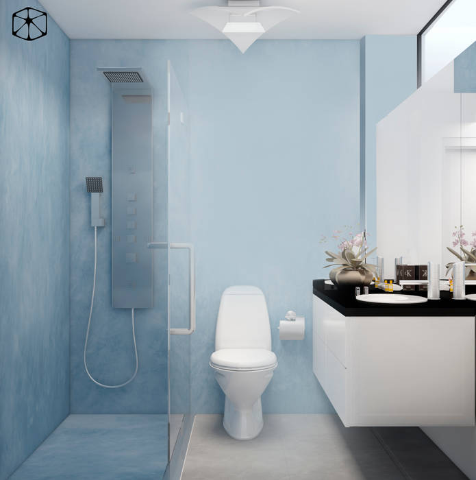 Baño adolescentes baños eclécticos de studio zinkin ecléctico concreto