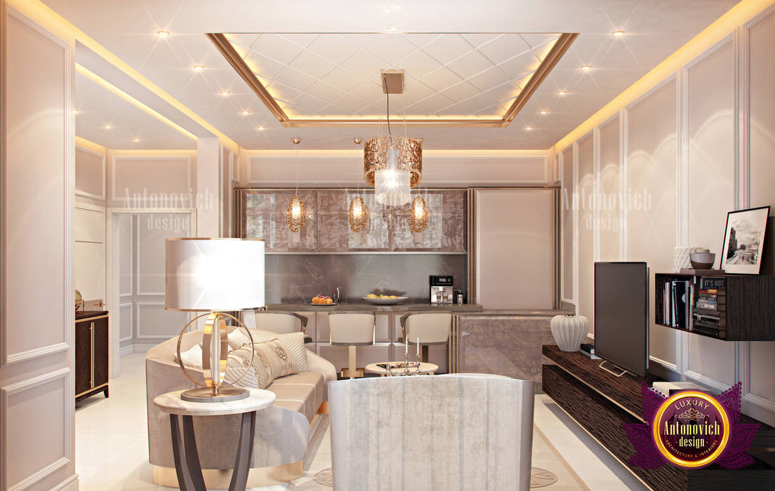 Luxurious Living Room Design, Luxury Antonovich Design Luxury Antonovich Design