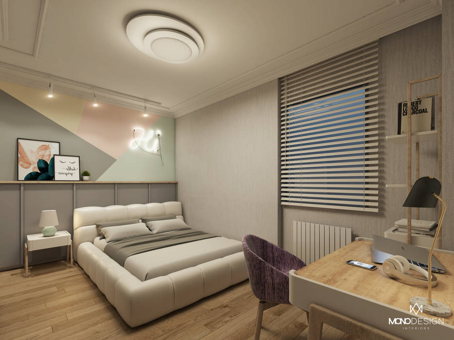 GÜL SOKAK DAİRE, Monodesign İçmimarlık Monodesign İçmimarlık Modern Yatak Odası