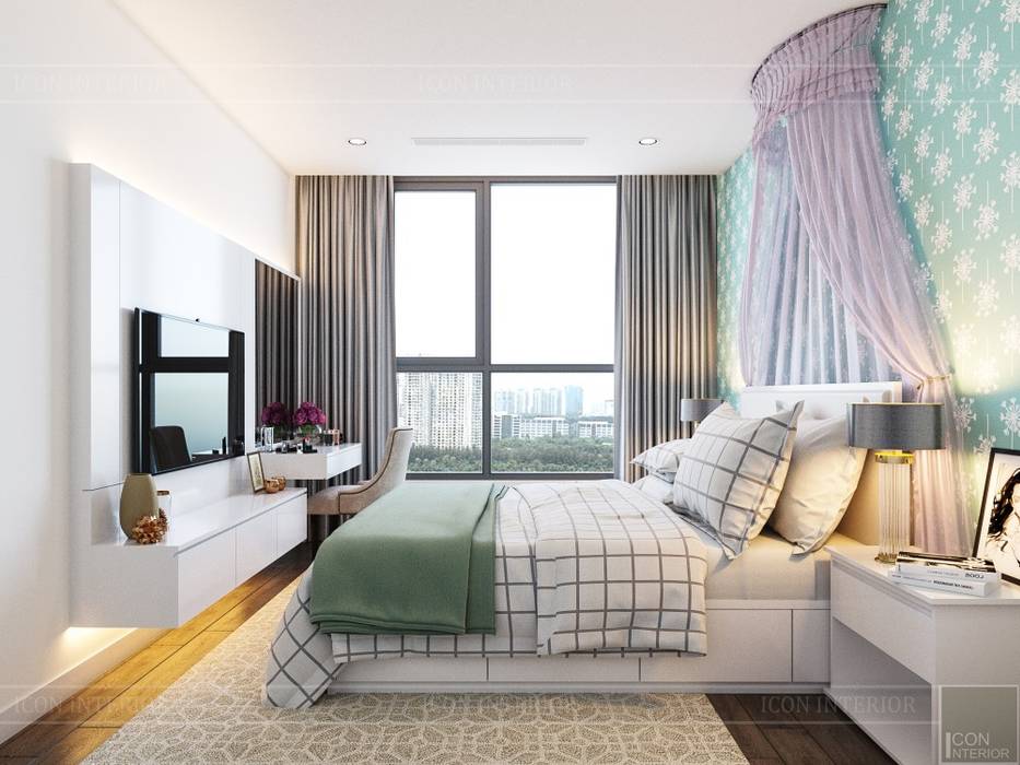 Thiết kế nội thất hiện đại tại căn hộ Landmark 4 - Khu đô thị Vinhomes Central Park, ICON INTERIOR ICON INTERIOR Phòng trẻ em phong cách hiện đại