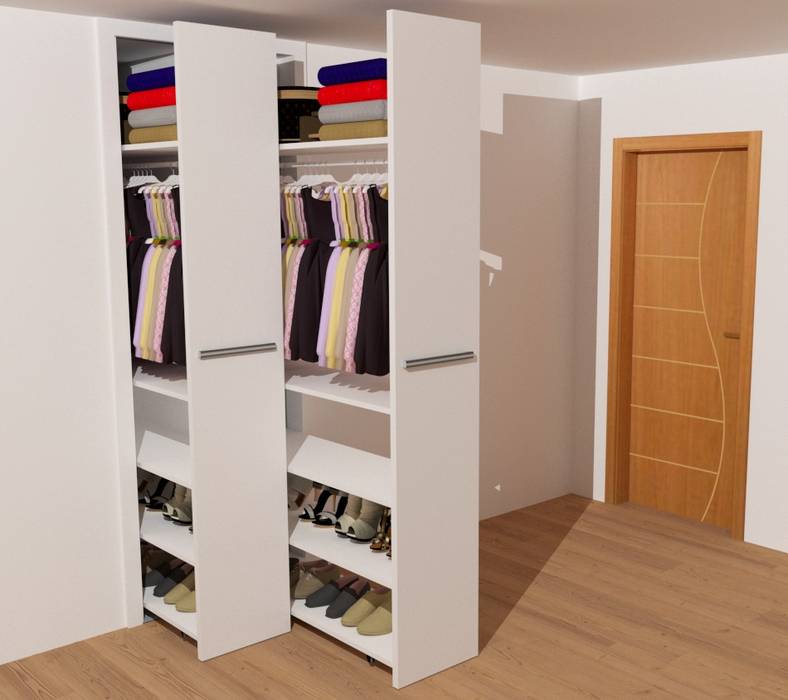 ROUPEIROS , MJF Interiores Ldª MJF Interiores Ldª Phòng ngủ: thiết kế nội thất · bố trí · ảnh Wardrobes & closets