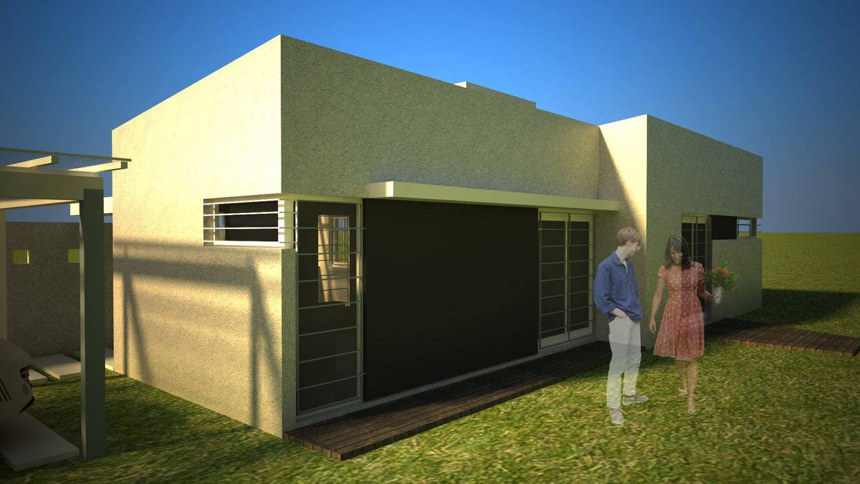 Vivienda Modular Economica (VME), Arq. Germán Perez Biello Arq. Germán Perez Biello Prefabricated home