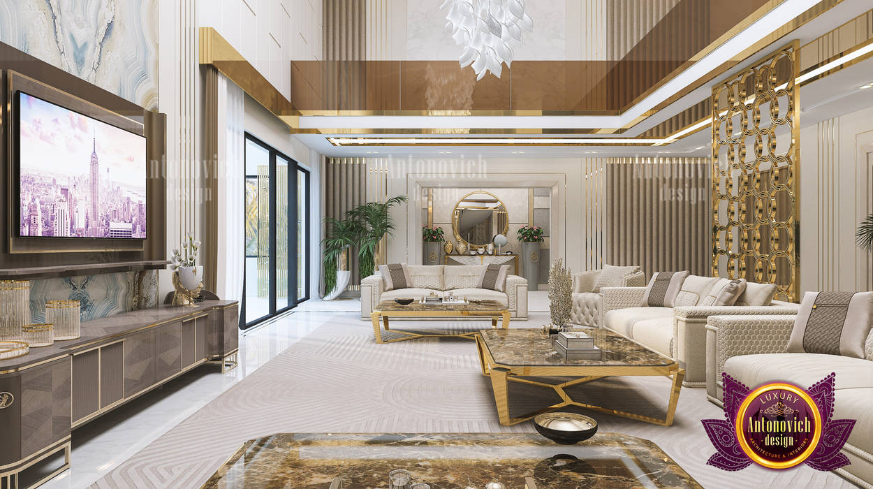 Grandest Luxury Living Room Design, Luxury Antonovich Design Luxury Antonovich Design