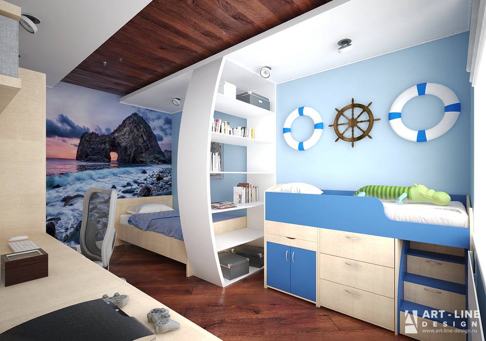 Двухкомнатная квартира в современном стиле, Art-line Design Art-line Design Eclectic style nursery/kids room