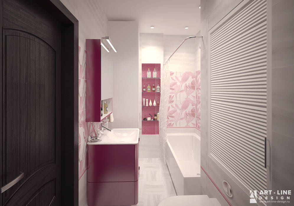 Двухкомнатная квартира в современном стиле, Art-line Design Art-line Design Scandinavian style bathroom