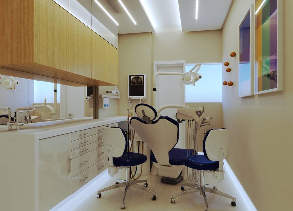 CLÍNICA MÉDICA | Odontológica, NP Interior Design NP Interior Design 상업공간 우드 우드 그레인 클리닉