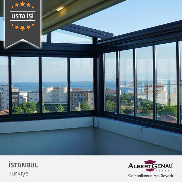 İstanbul, Albert Genau Albert Genau Balcon, Veranda & Terrasse modernes