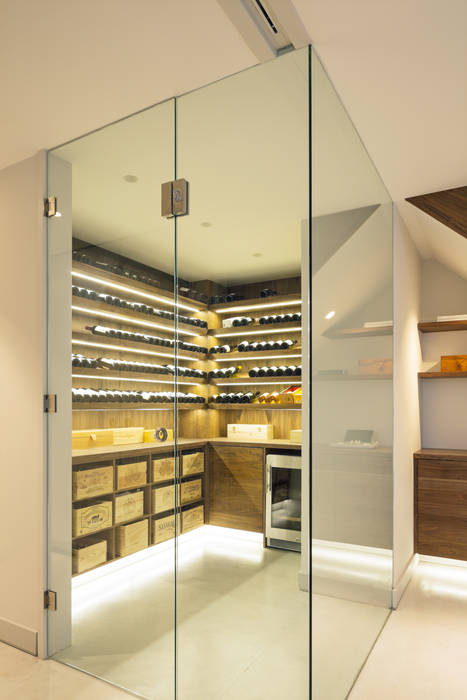 The Sunken Room, Shape London Shape London Ruang Penyimpanan Wine/Anggur Modern