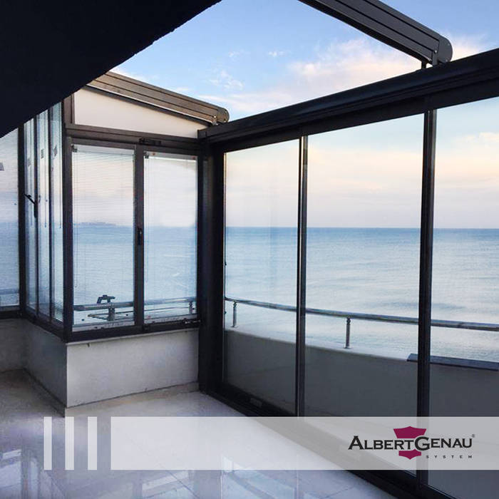 Architectural Glazing Systems, Albert Genau Albert Genau Modern Balkon, Veranda & Teras