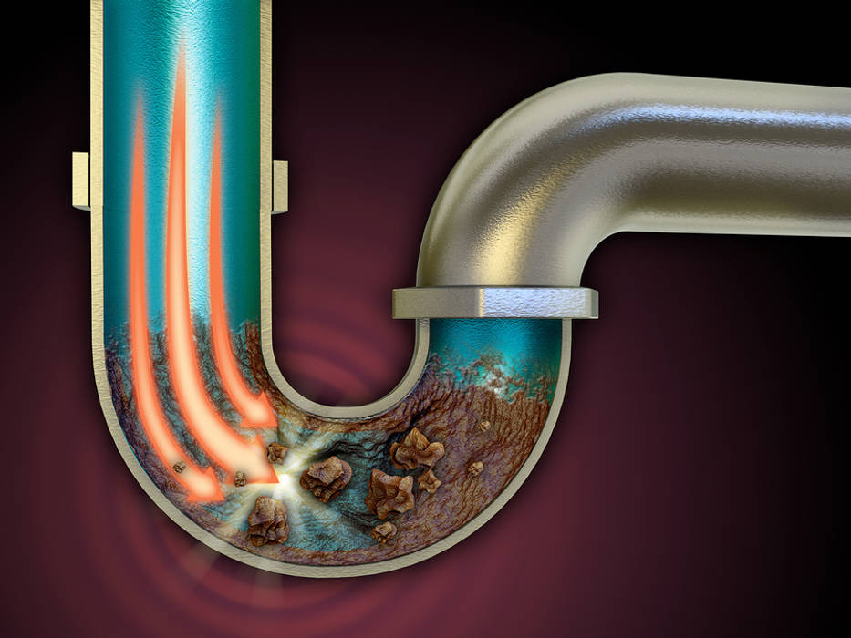 Debris and Dirt in Drain pipe Informatics USA Commercial spaces Metal Commercial Spaces