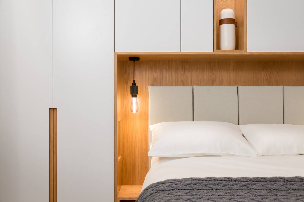 Storage Surrounding Bed Shape London Quartos modernos