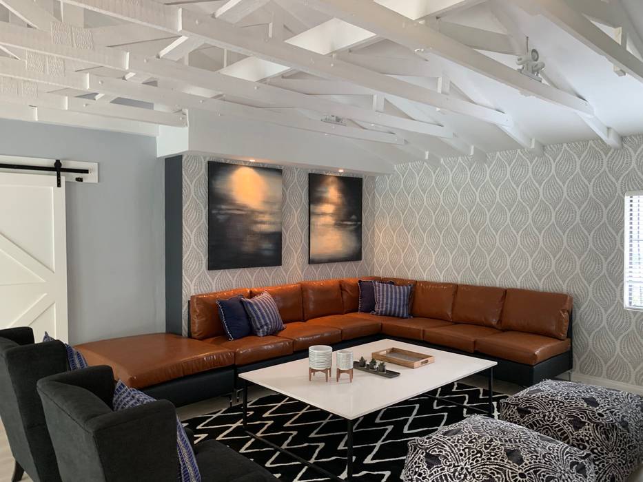 Home Renovation, Jukskei Park, Johannesburg, CS DESIGN CS DESIGN Salas de estar modernas