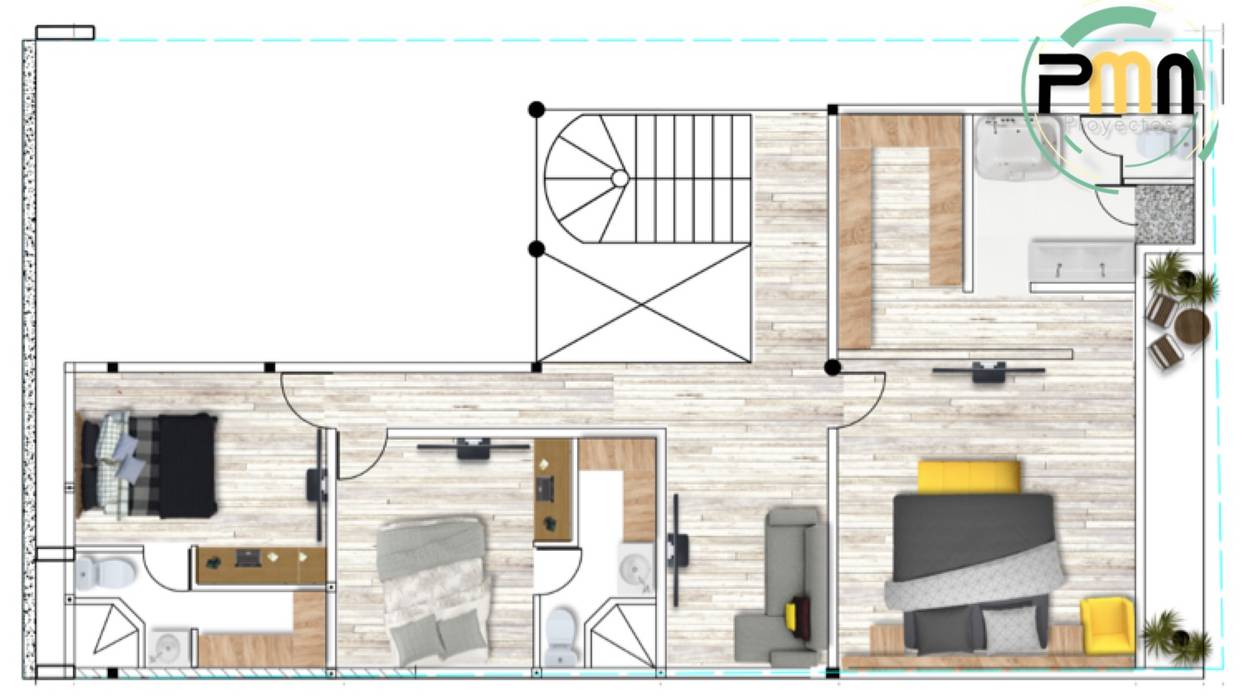 Proyecto COLINAS DEL VALLE, Proyectos y Maquinaria Del Norte SA de CV Proyectos y Maquinaria Del Norte SA de CV Kamar Tidur Modern