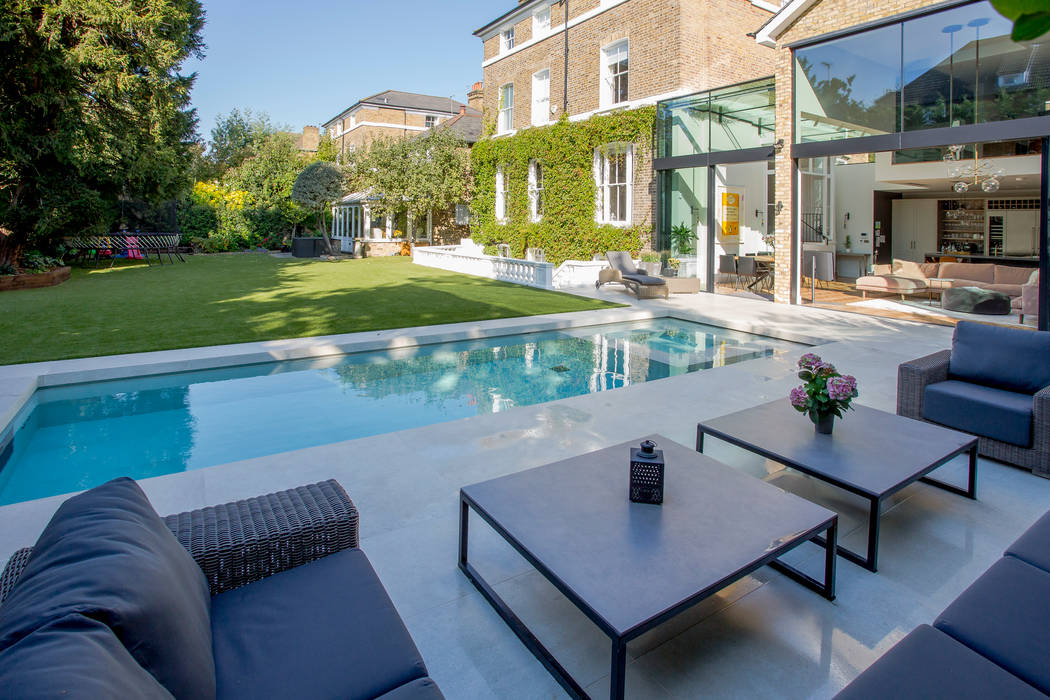 Outdoor Hydrotherapy Pool Spa Kolam Renang Modern Oleh London Swimming Pool Company Modern Beton Homify