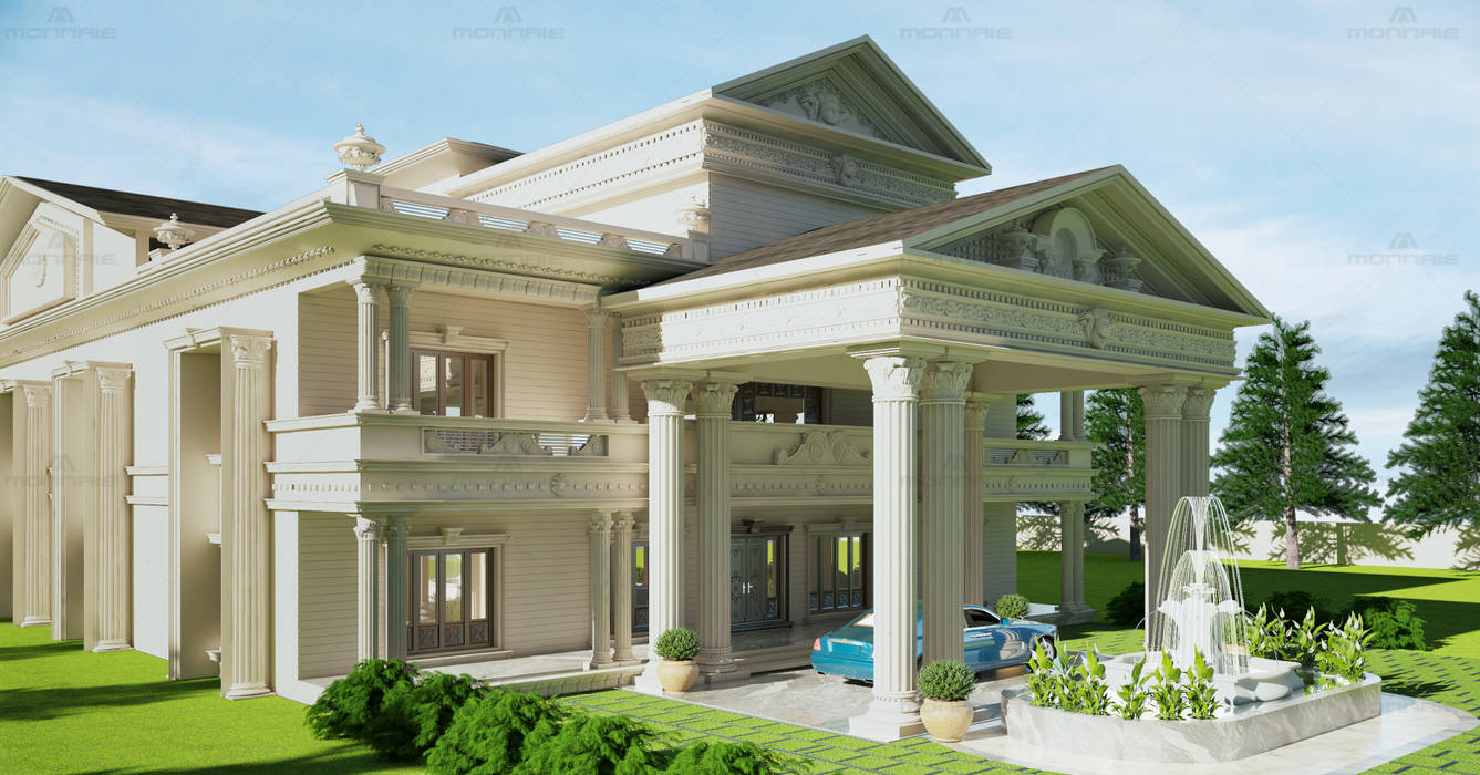 Royal Mansion - Monnaie Architects & Interiors, Kochi, Kerala, Monnaie Architects & Interiors Monnaie Architects & Interiors Cabañas