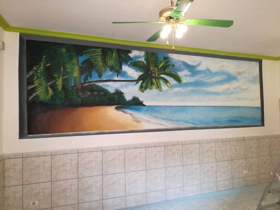 trabajos realizados, dmg-graffitis dmg-graffitis Tropical style walls & floors