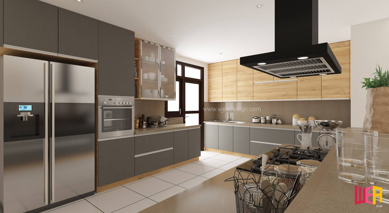 The Promont (Tata Housing) , Wea Design Wea Design Kitchen units پلائیووڈ