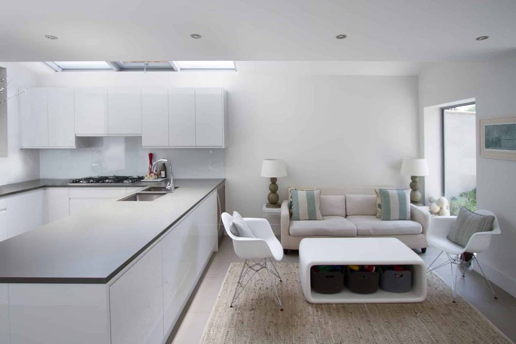 Side and Rear Extension – Herne Hill Armstrong Simmonds Architects 系統廚具 house extensions,open plan kitchen,roof lights,kitchen remodelling