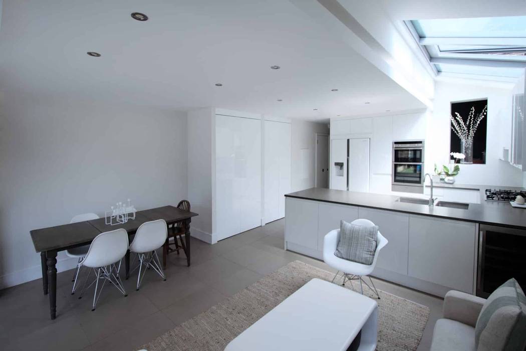 Side and Rear Extension – Herne Hill, Armstrong Simmonds Architects Armstrong Simmonds Architects Built-in kitchens Plywood