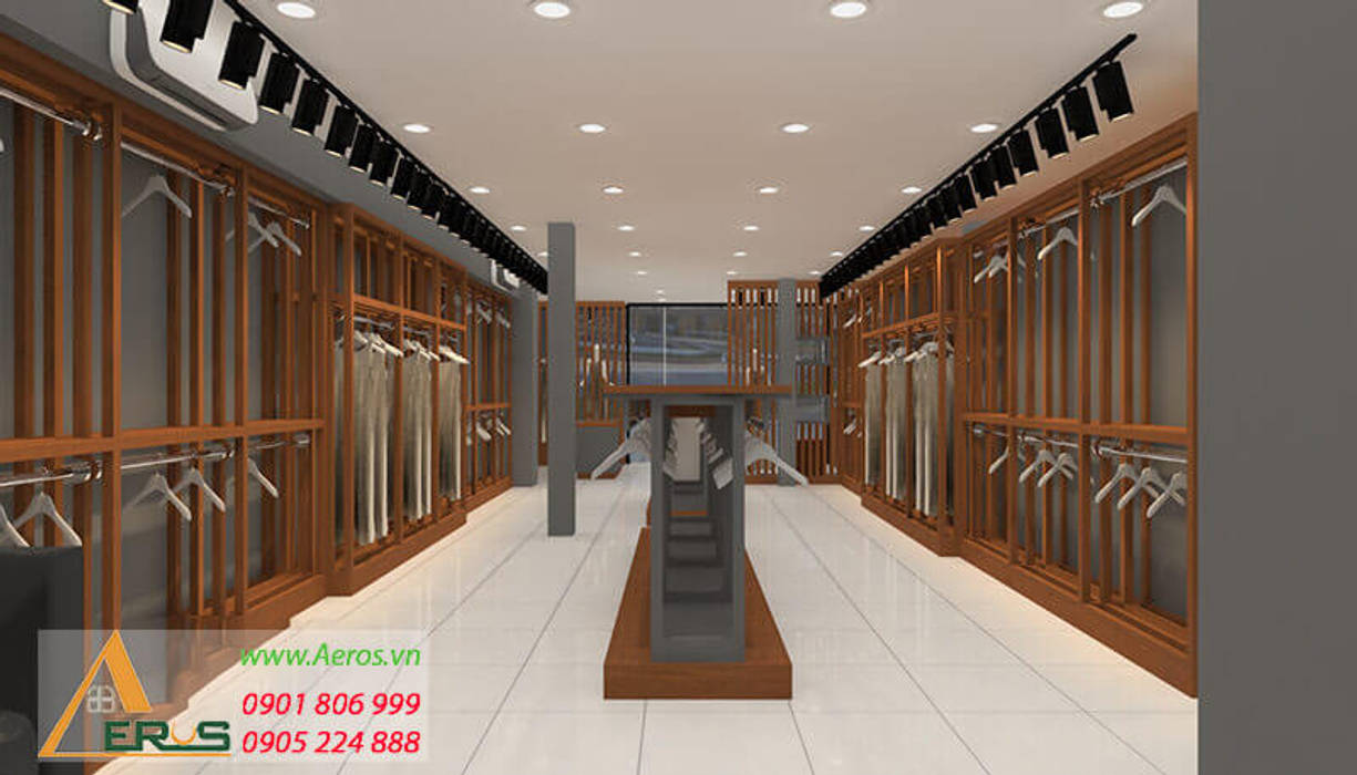 Thiet ke thi cong shop thoi trang Ailes - Tan Binh, xuongmocso1 xuongmocso1 Commercial spaces Offices & stores