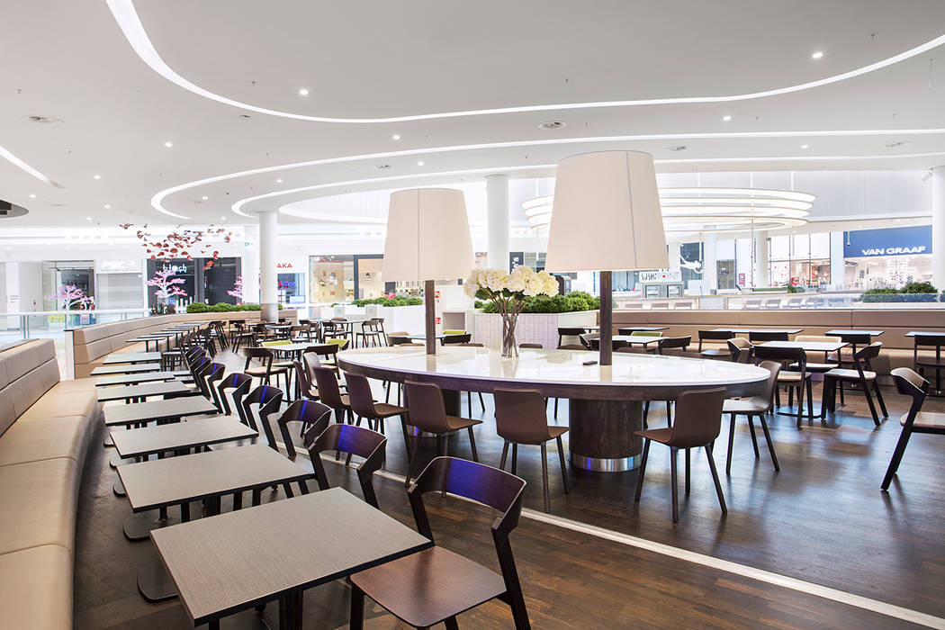 FOOD COURT JUST INTERIORS Powierzchnie handlowe FOOD COURT,Centra handlowe