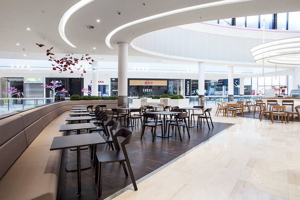 FOOD COURT JUST INTERIORS Powierzchnie handlowe FOOD COURT,Centra handlowe